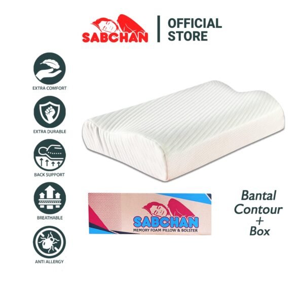 bantal contour memory foam sabchan