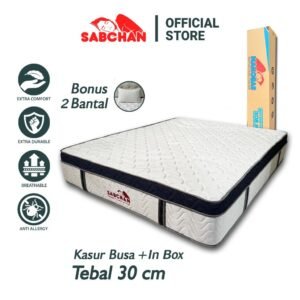 kasur busa sabchan dengan box tebal 30cm