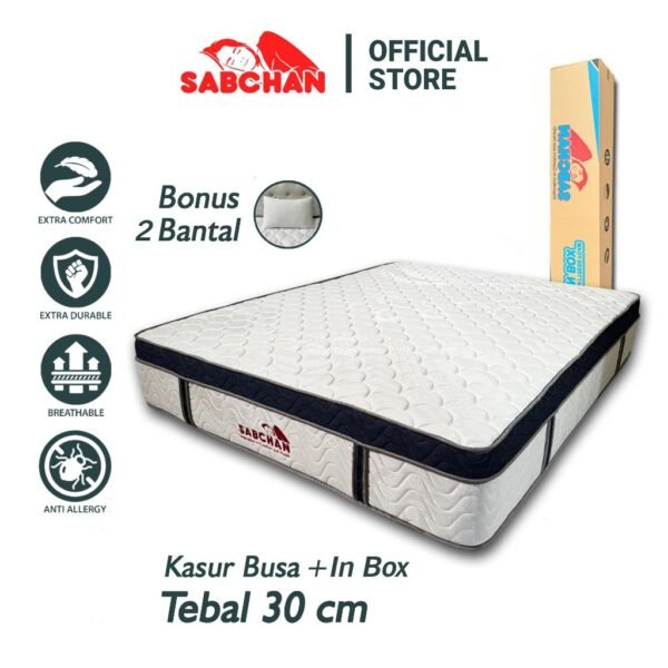 kasur busa sabchan dengan box tebal 30cm